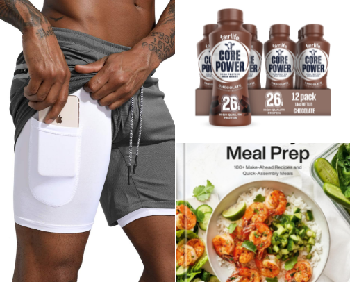 Foods, Workouts & Workout Clothes/Shoes cover photo collage