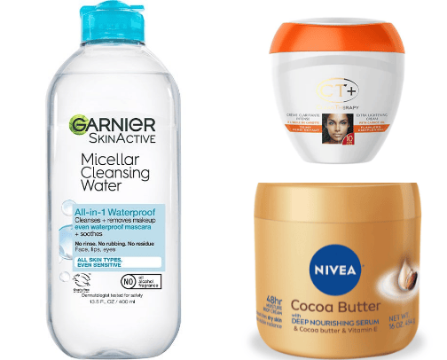 Skin Care Products cover photo collage