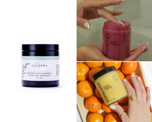 Spring is in the air (body scrubs) cover photo collage