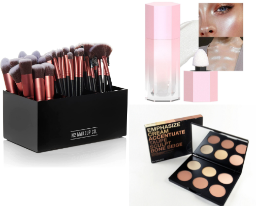 my daily makeup routine💄❤️ cover photo collage