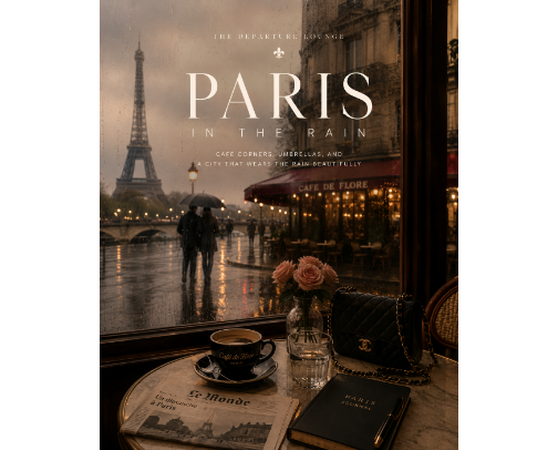 Paris in the Rain cover photo collage