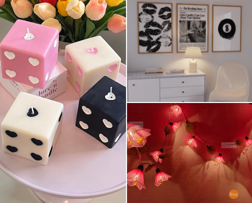 Cozy and aesthetic room cover photo collage