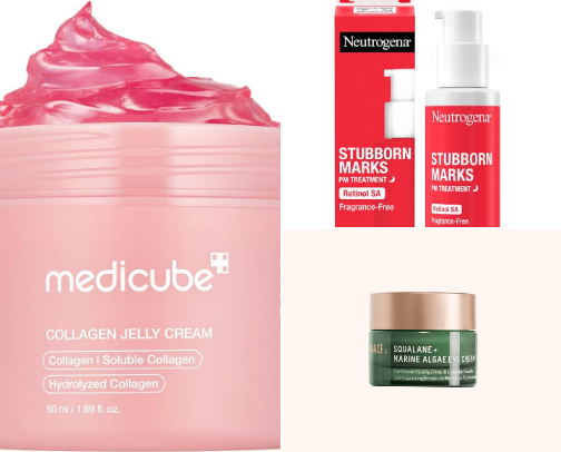 Nighttime skincare favorites cover photo collage