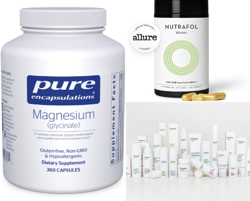 Health/skincare/makeup cover photo collage