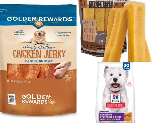 Sensitive skin and stomach dog cover photo collage