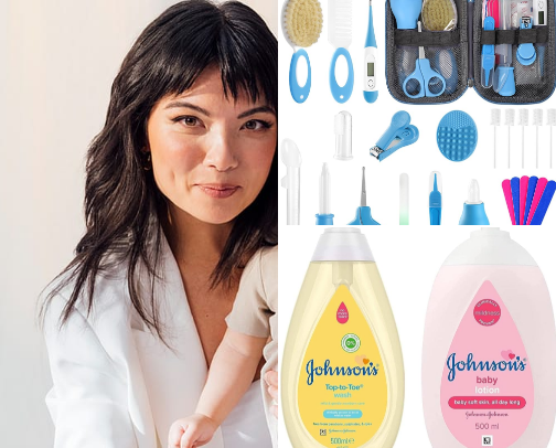 Baby Care Products cover photo collage