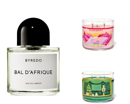 Fragrances I wear and burn on repeat 🤍 cover photo collage