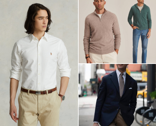 Old Money look and style for Men cover photo collage