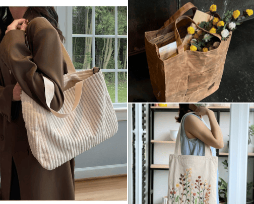 TOTE BAGS cover photo collage