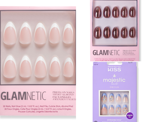 Falsies and press ons that have saved my life. cover photo collage