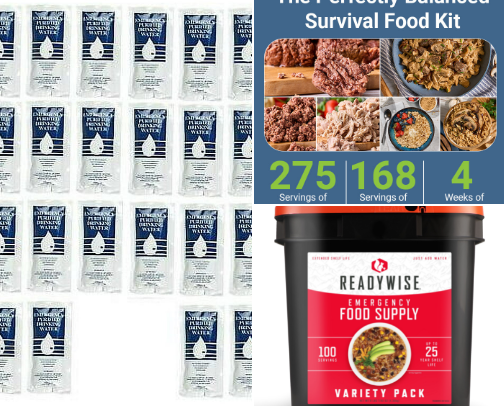 Survival Supplies/Natural Disaster Preparation cover photo collage