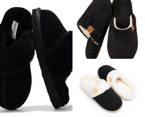 Cozy Women’s House Slippers – Soft Fuzzy Indoor Slip-On Slippers for Women, Warm Plush Memory Foam Slippers, Comfortable Home Footwear for Winter, Lounge Slippers for Women cover photo collage