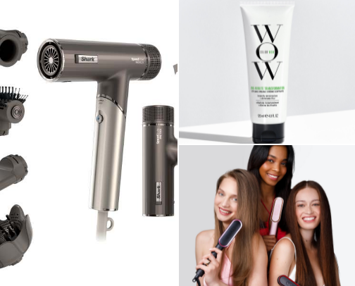 Curly hair Blow out cover photo collage