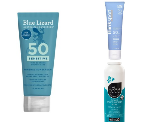 coral reef safe sunscreens 🪸 cover photo collage