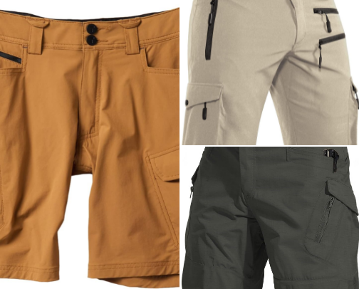 Men Cargo Hiking Shorts cover photo collage