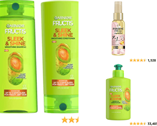 BEST combination for frizzy hair cover photo collage