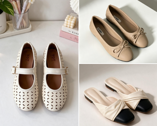 Pretty & Feminine Footwear Finds 🤍👠 cover photo collage