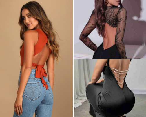 You can just look at my back! cover photo collage