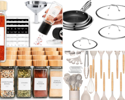 Minimalist & Functional Kitchen Essentials cover photo collage