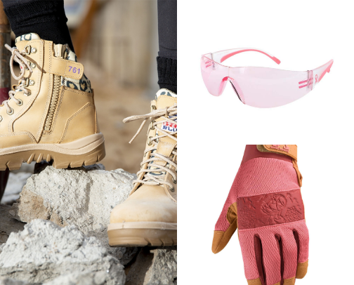 blue collar girly but make it cute 👷🏼‍♀️✨ cover photo collage