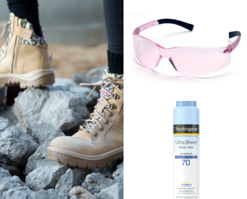 Blue collar girly finds cover photo collage