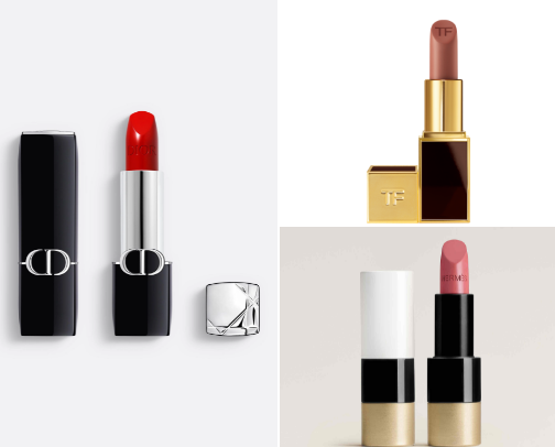 High budget lipsticks cover photo collage
