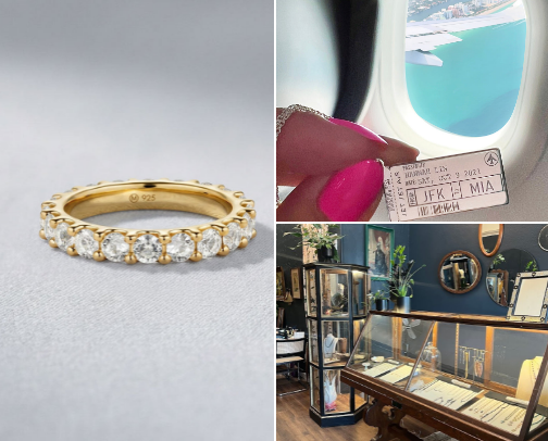 Cool girl jewelry cover photo collage