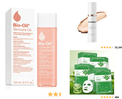 Skincare cover photo collage