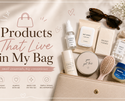 👜 Products That Live in My Bag cover photo collage