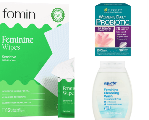 Hygiene products from Walmart cover photo collage