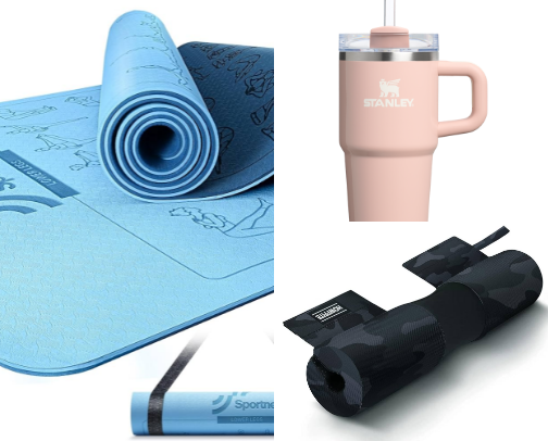 Necessities for workout/gym cover photo collage