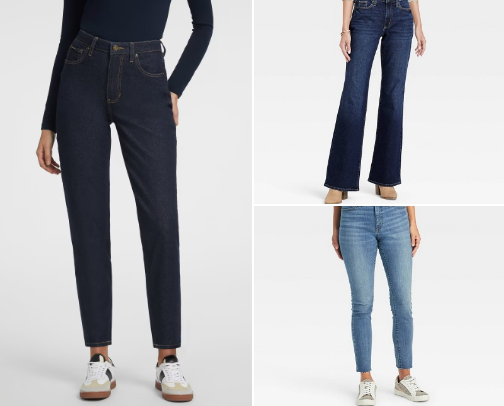Jeans cover photo collage