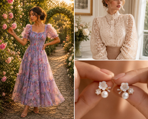 Dressed With Grace: Sunday Style for Her. cover photo collage