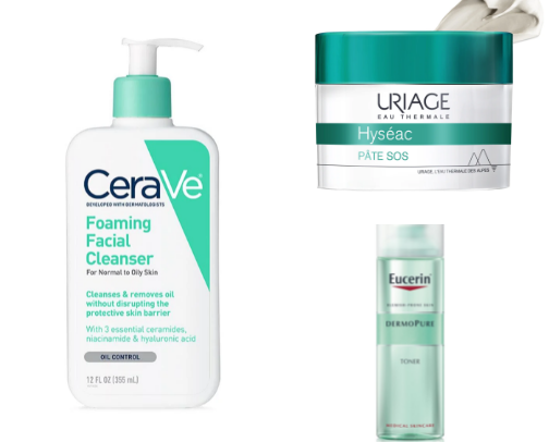 skincare for oily skin cover photo collage