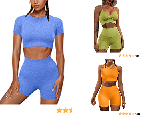 Affordable Workout Clothes ! cover photo collage