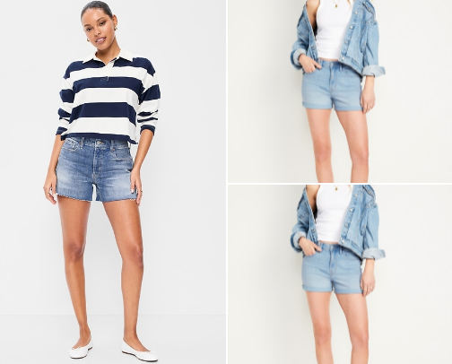 The BEST jean shorts! cover photo collage