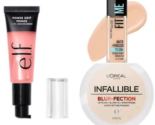 Target Makeup Routine for Oily Skin Girls 🤍 cover photo collage