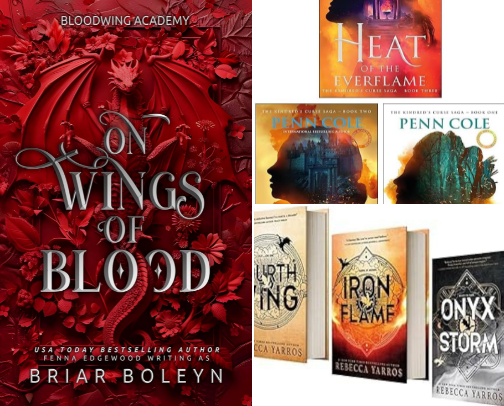 Fantasy book recommendations cover photo collage