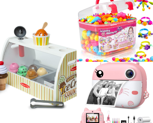 Kids toys cover photo collage