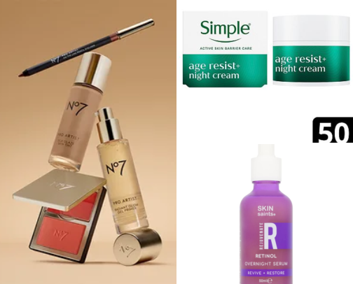 The very best skin care for mature skin that won't break the bank cover photo collage