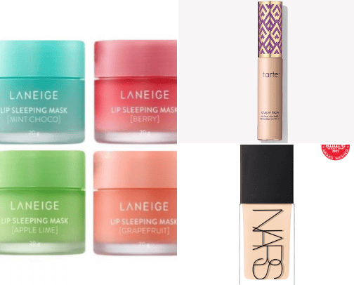 Popular makeup products cover photo collage