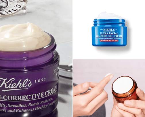 Kiehl's Face Moisturizers cover photo collage