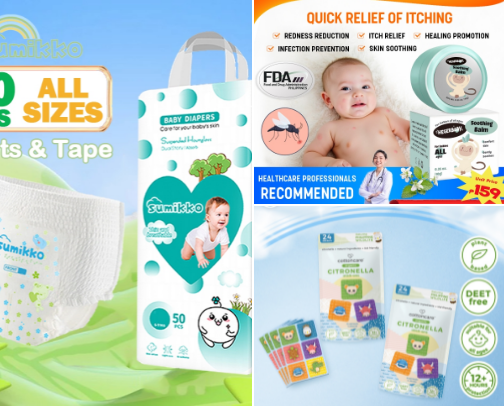 AFFORDABLE BABY ESSENTIALS cover photo collage