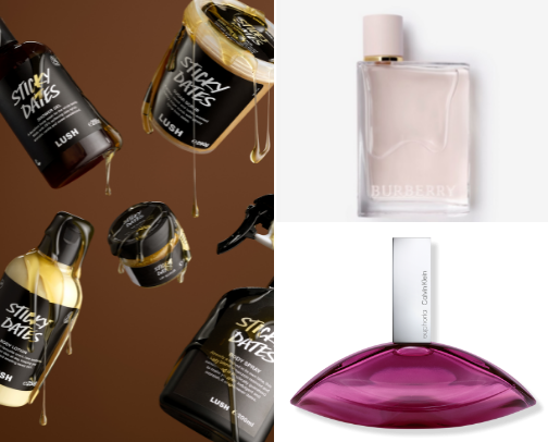 my fav perfumes & body mists ⭐️ cover photo collage
