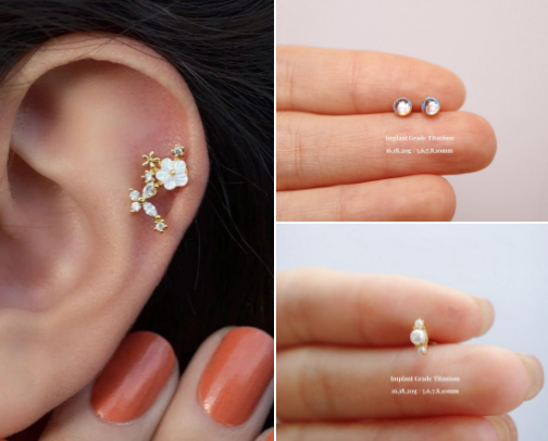 Earrings For My New Flat Piercing! cover photo collage