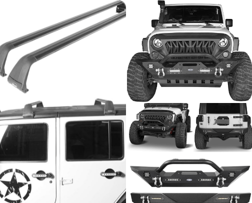Jeep accessories cover photo collage