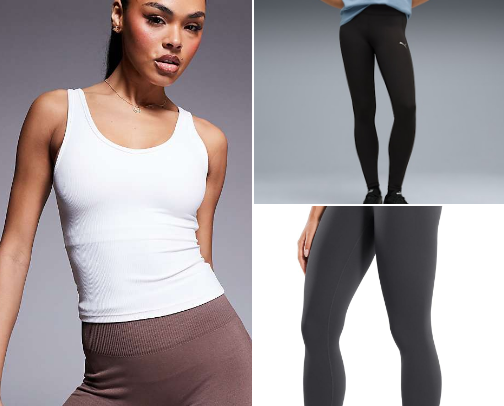 Workout clothes cover photo collage