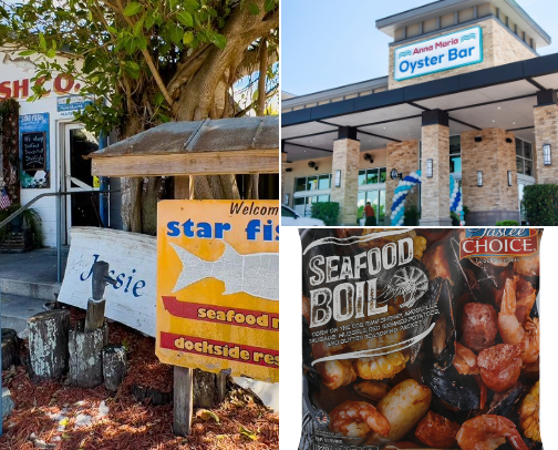 Seafood cover photo collage