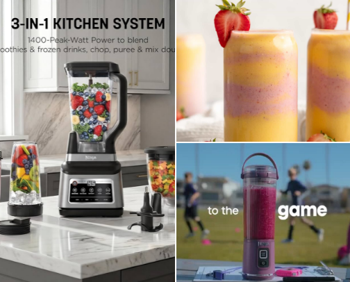 🥤 Ninja Blender Favorites for Smoothies, Meal Prep & Energy Boosts cover photo collage
