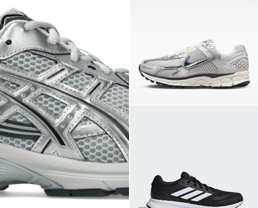 Gym shoes cover photo collage